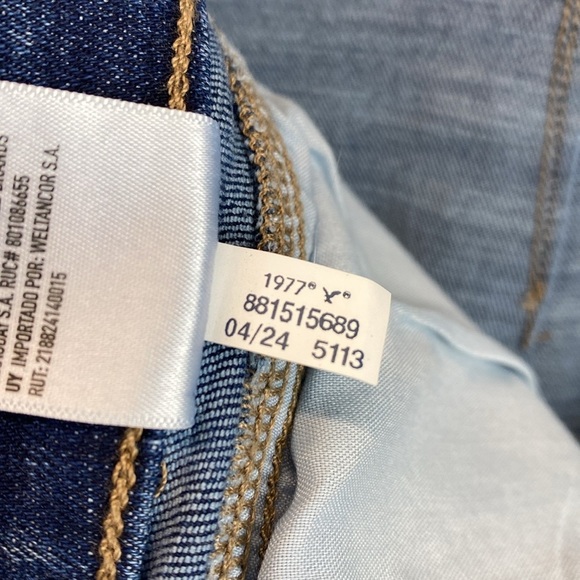 American Eagle super high rise flare jeans size 12 hemmed inseam 29” Y2K retro - Picture 7 of 13